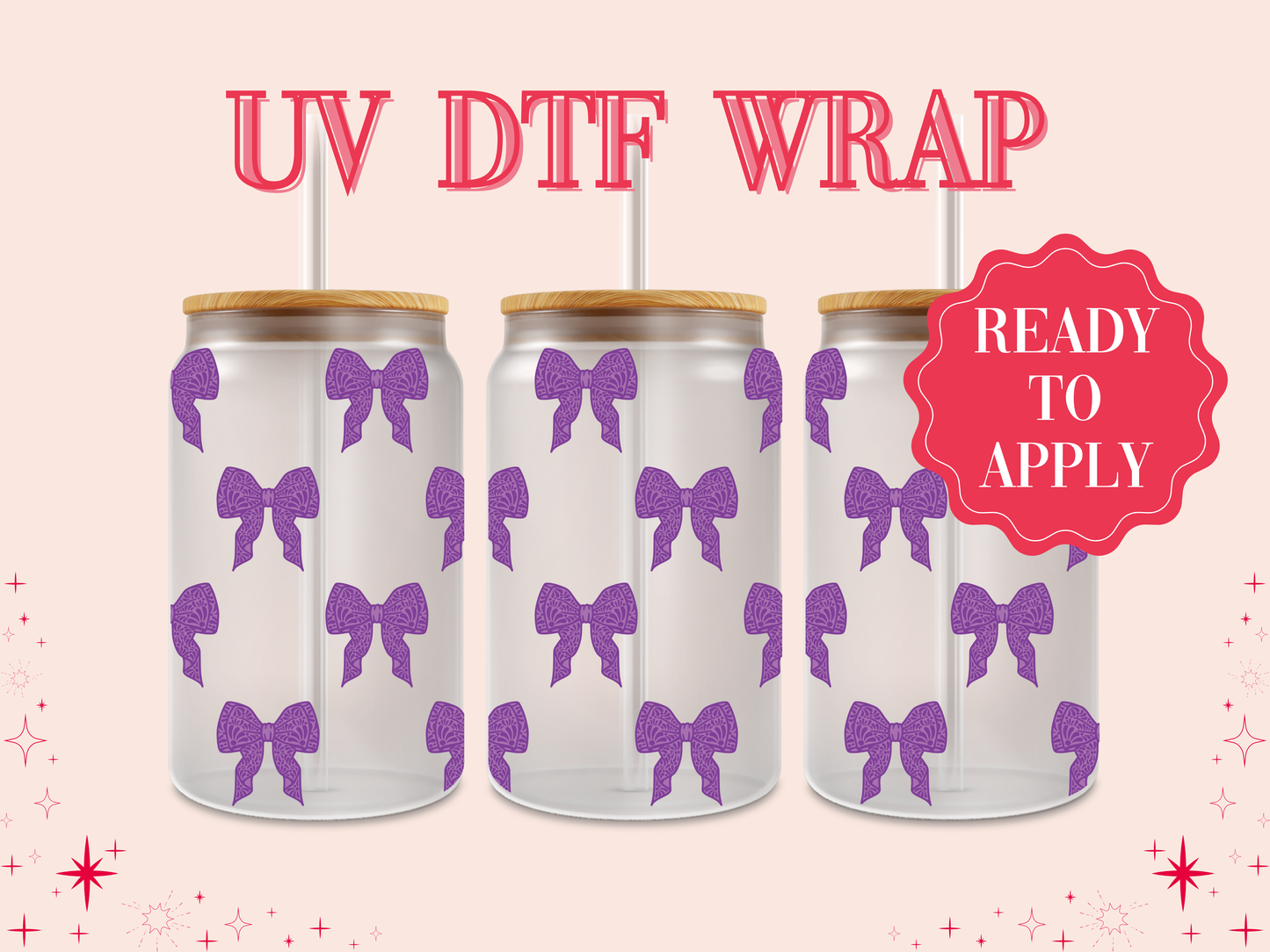 Talavera Bows UV DTF Wrap