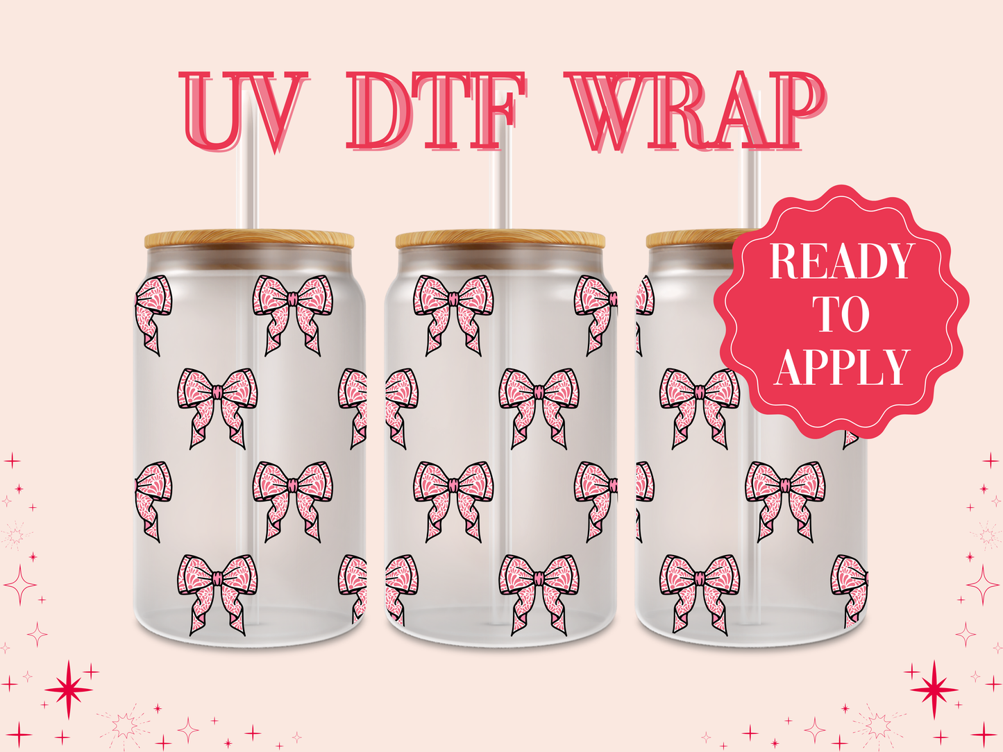 Talavera Bows UV DTF Wrap
