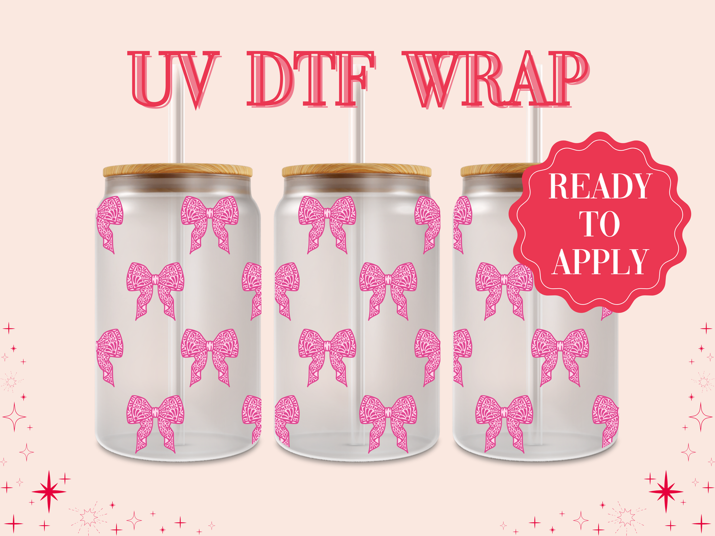 Talavera Bows UV DTF Wrap