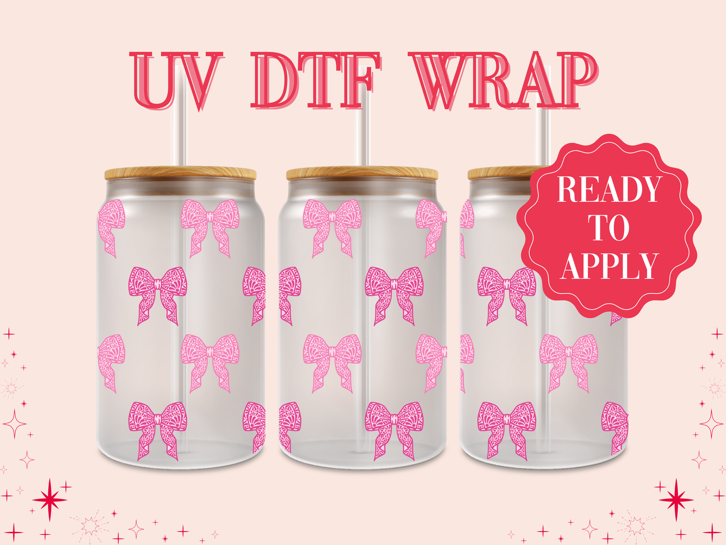 Talavera Bows UV DTF Wrap