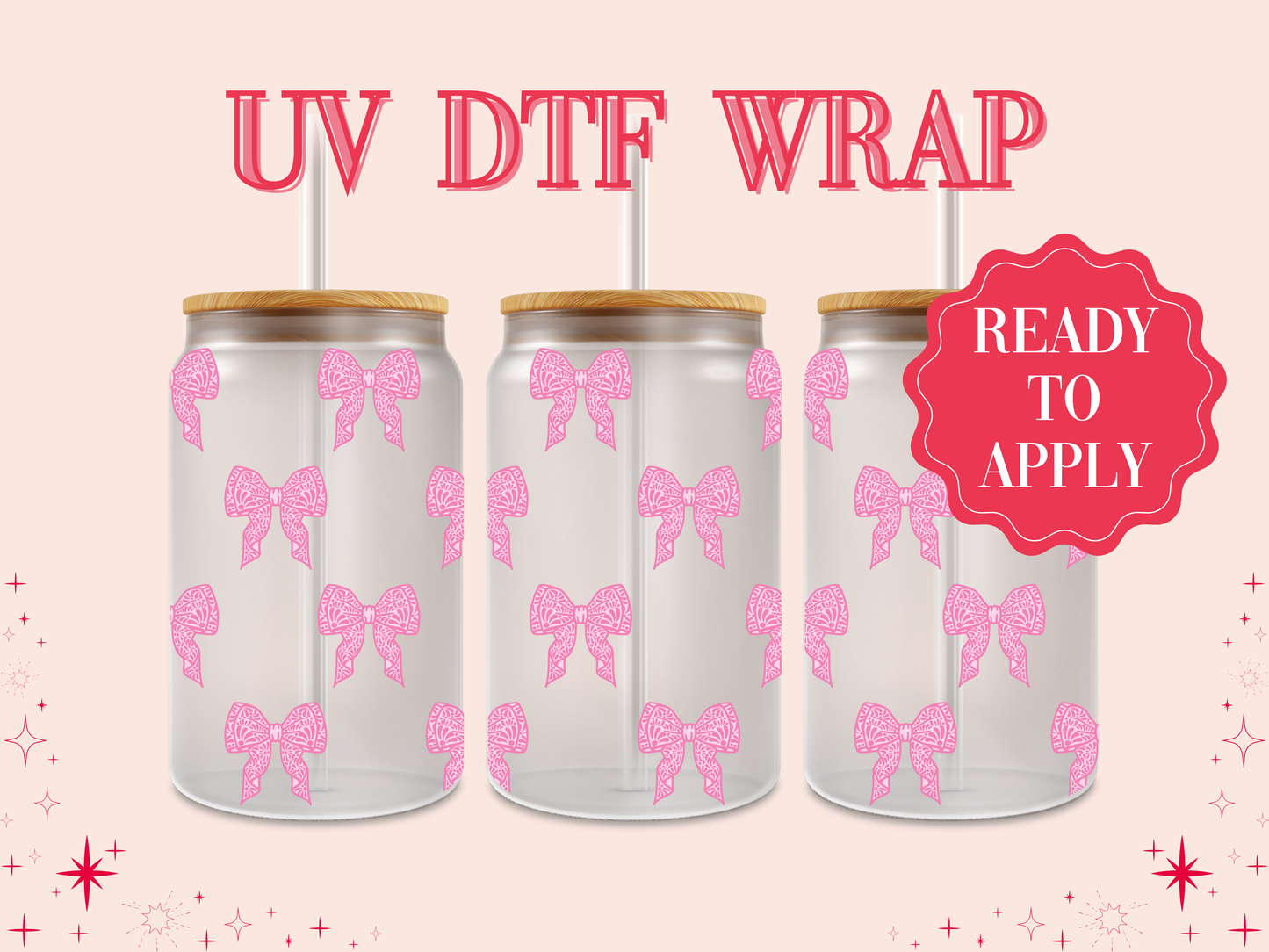 Talavera Bows UV DTF Wrap