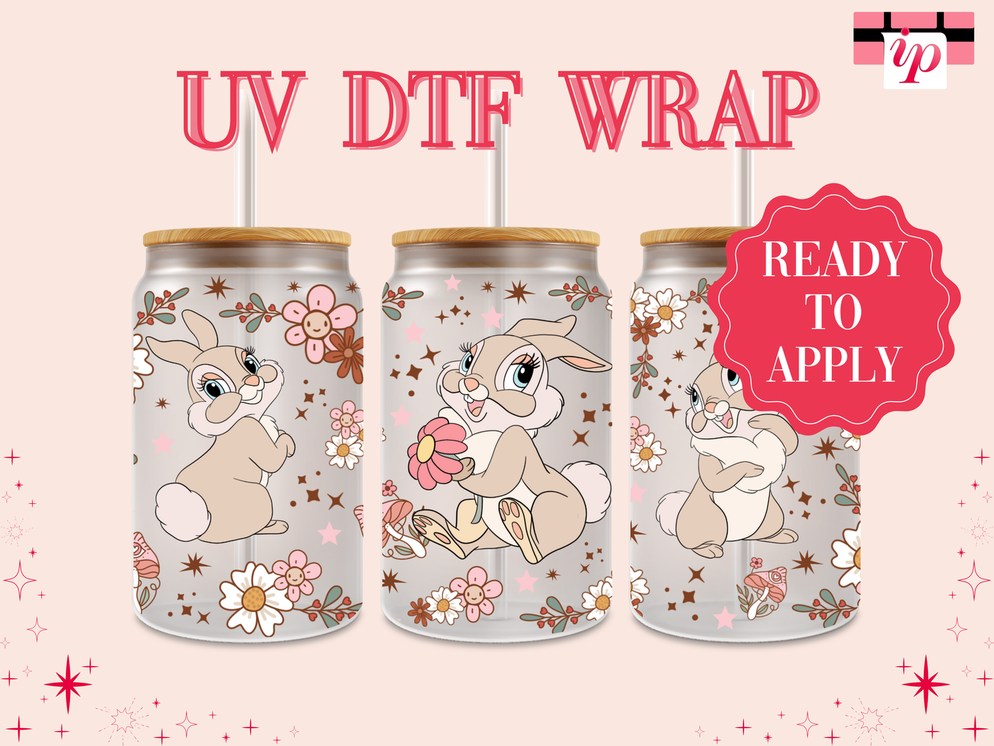 Magic Bunny UV DTF Wrap