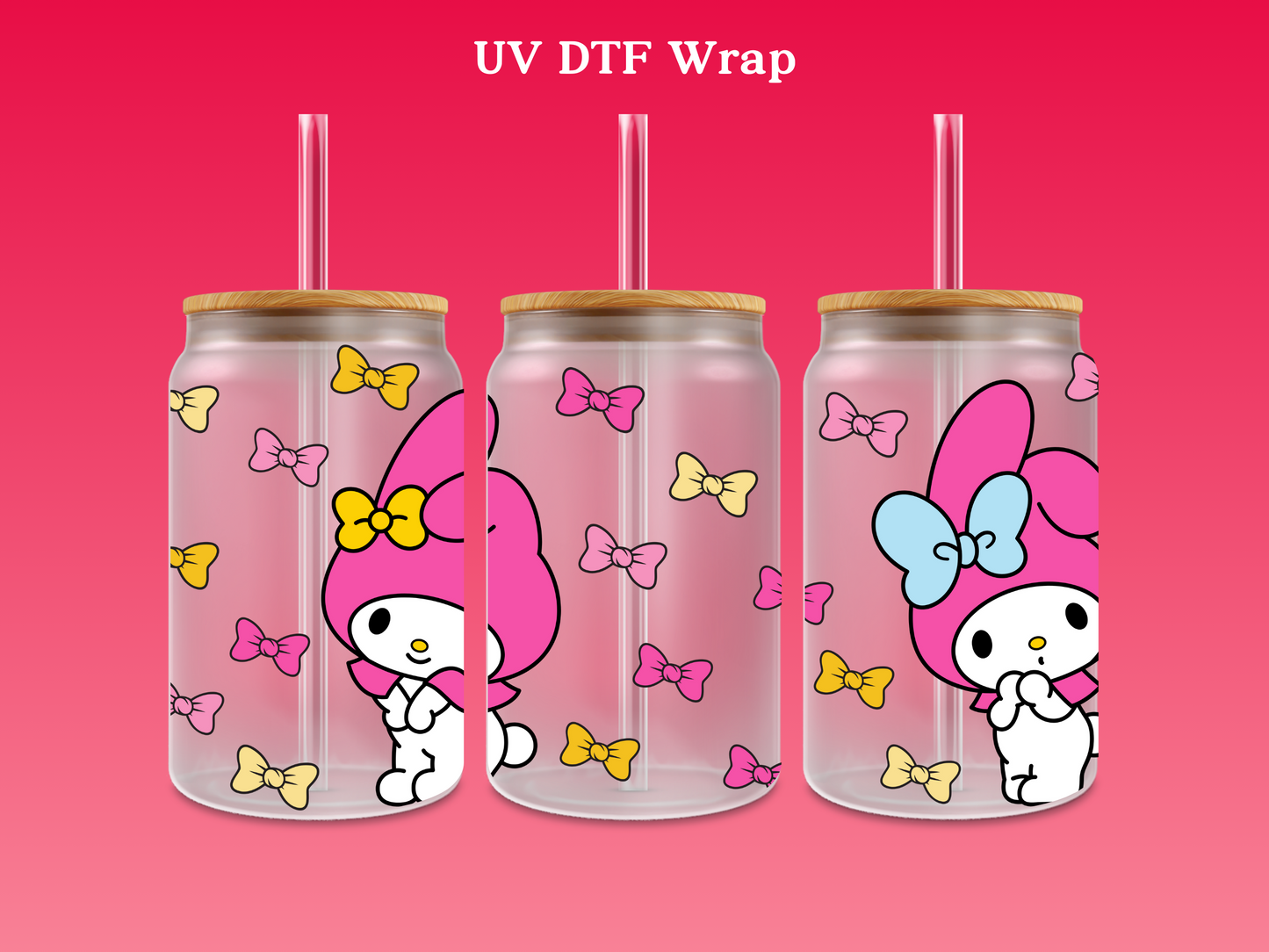 Bows UV DTF Wrap