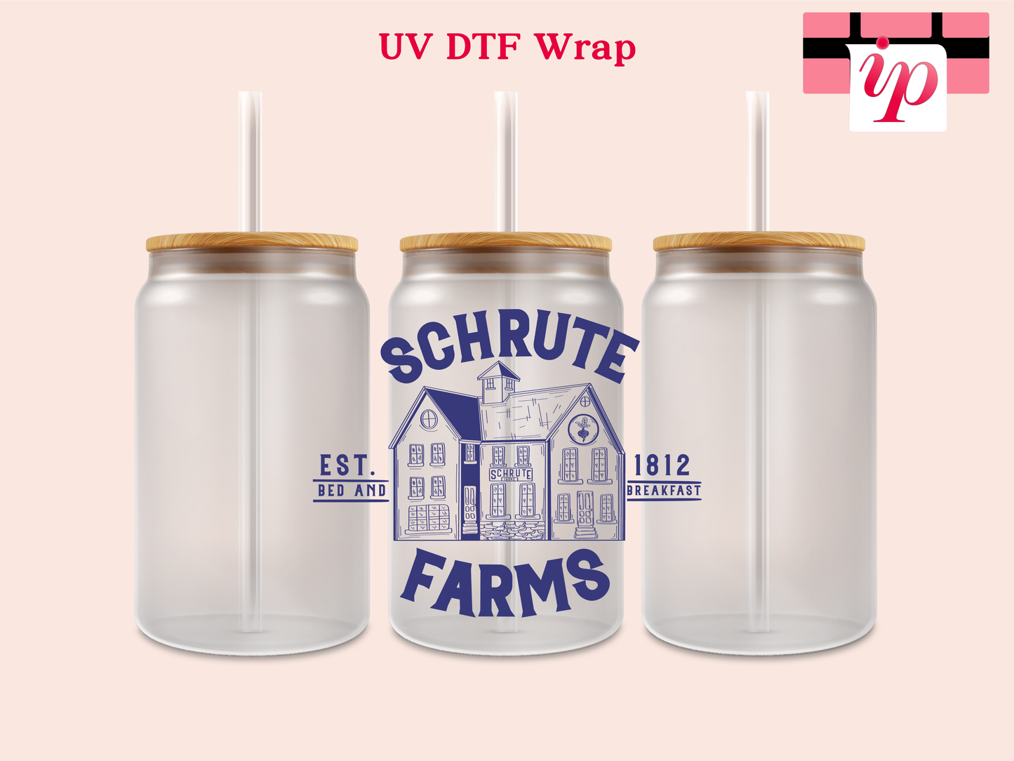 Schrute Farms UV DTF Decal