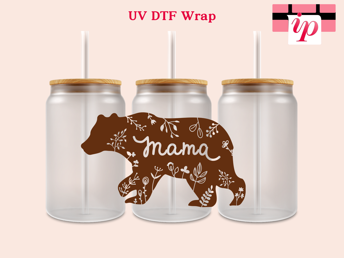 Mama Bear UV DTF Decal