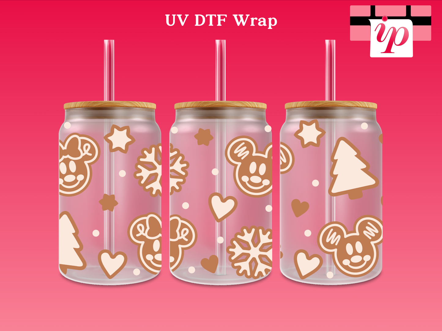 Frosted Gingerbread M UV DTF Wrap