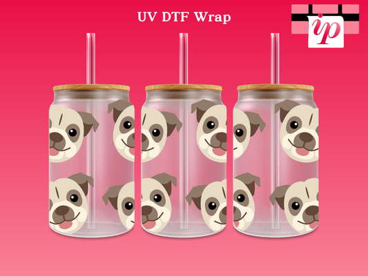 English Bulldog UV DTF Wrap