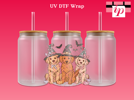 Spooky Dogs UV DTF Decal