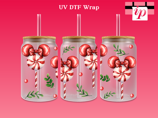 Candy Canes M UV DTF Wrap