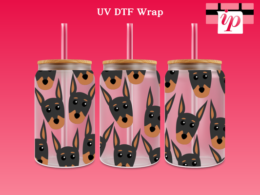 Doberman UV DTF Wrap