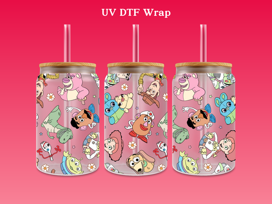 TS Friends Pattern UV DTF Wrap