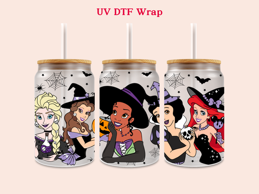 Princess Spooky Costume UV DTF Wrap