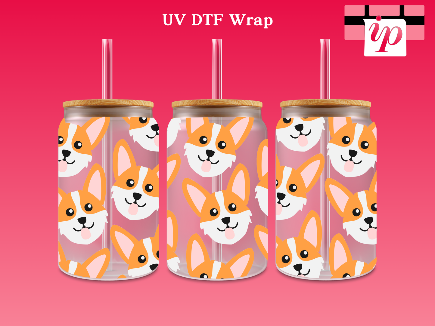 Corgi UV DTF Wrap