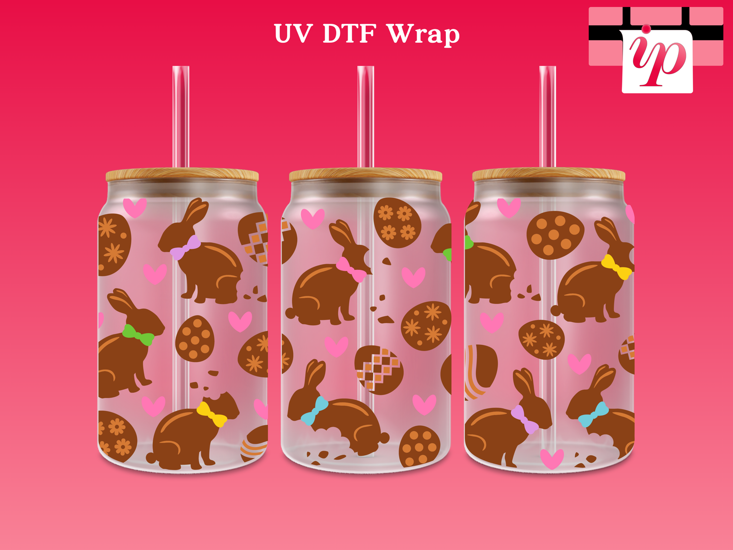 Chocolate Bunny UV DTF Wrap