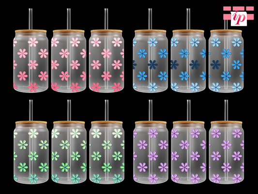 Flower Pattern Offset UV DTF Wrap