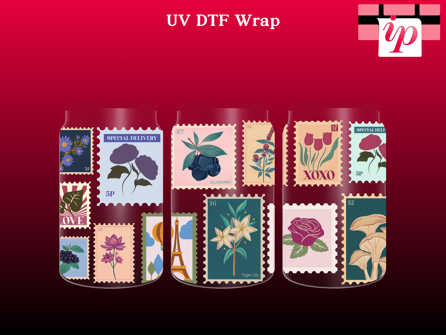 Nature Stamps UV DTF Wrap