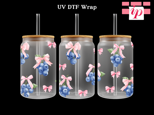 Coquette Blueberries UV DTF Wrap