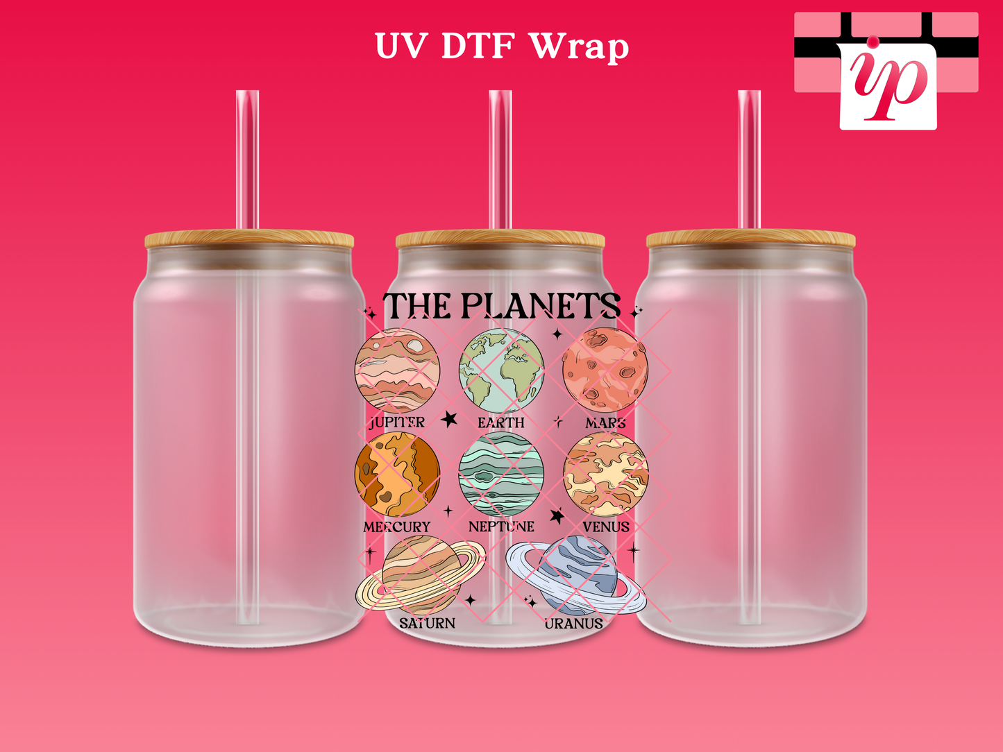 The Planets UV DTF Decal