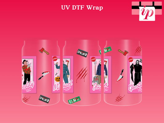 Barbie - Boxes Scary Wrap UV DTF Wrap