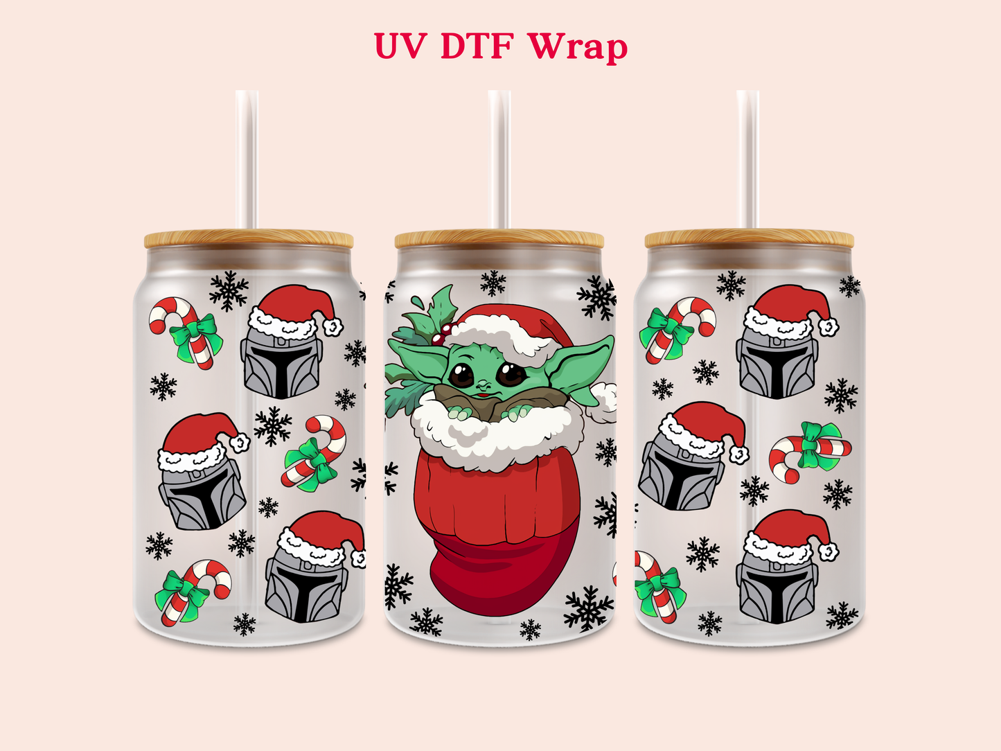 Christmas SW BY UV DTF Wrap