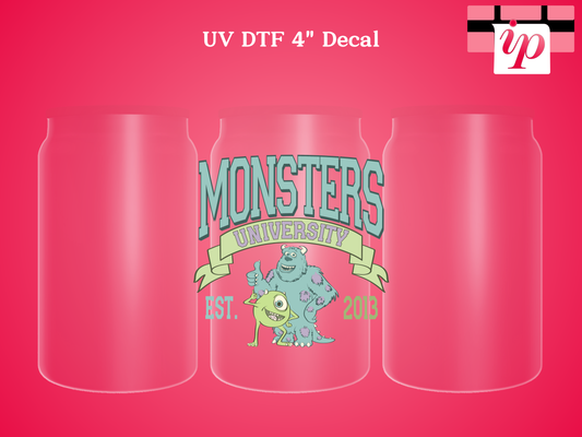 Monsters University UV DTF Decal