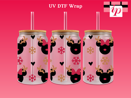 Reindeer M Outline UV DTF Wrap