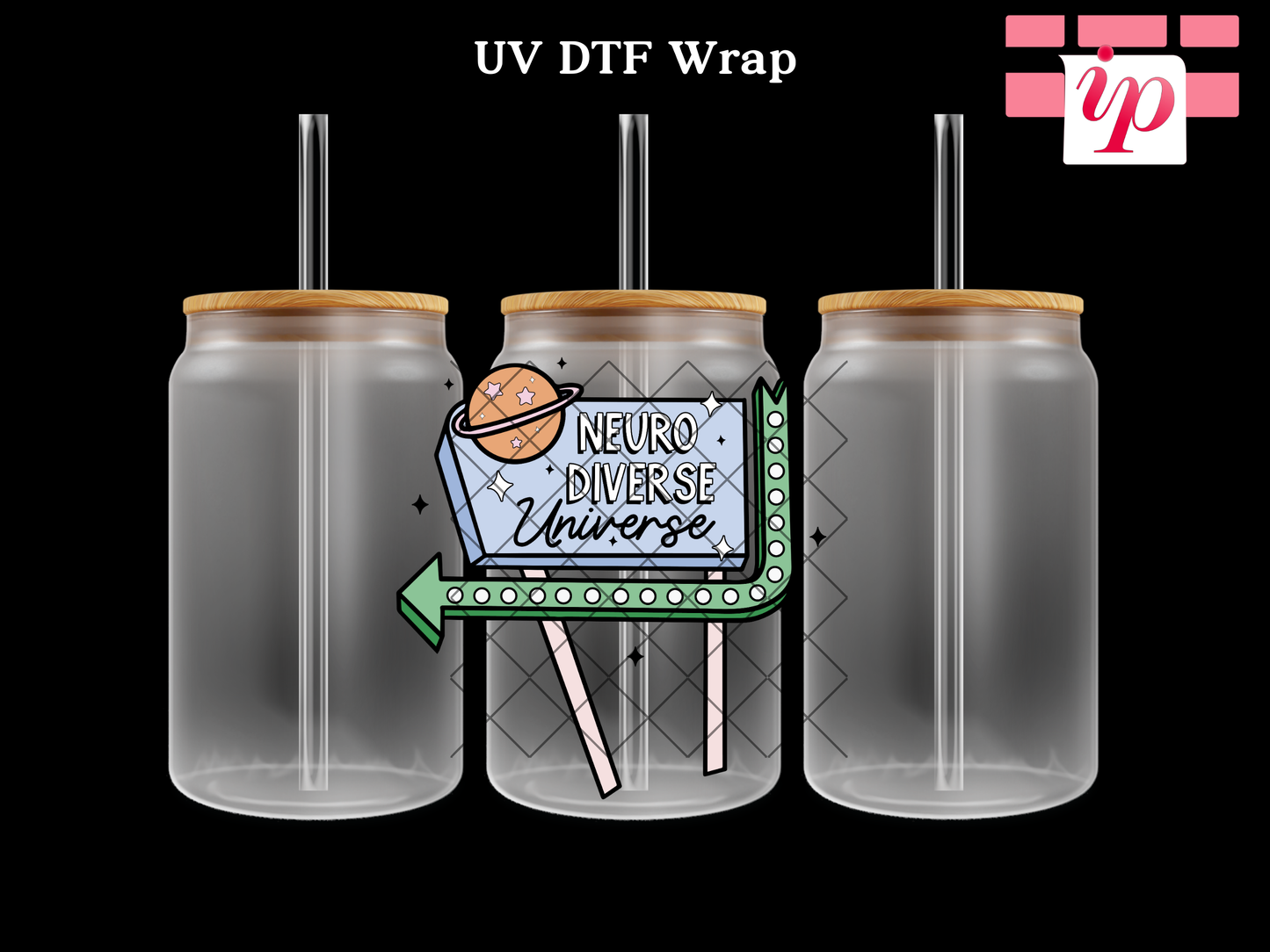 Neurodiverse UV DTF Cup Wrap