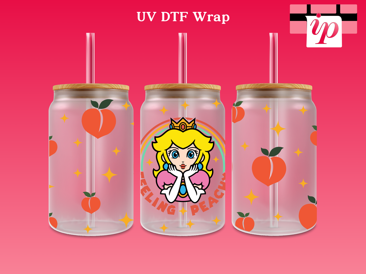 Feeling Peachy UV DTF Wrap