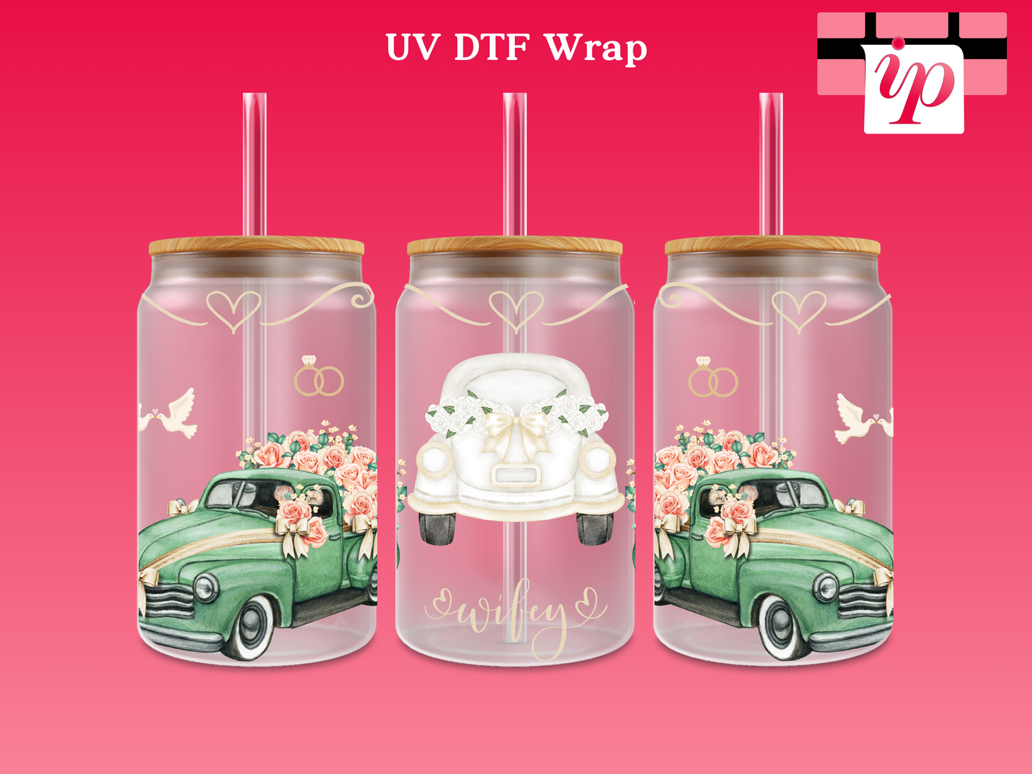 Wifey Cars UV DTF Wrap