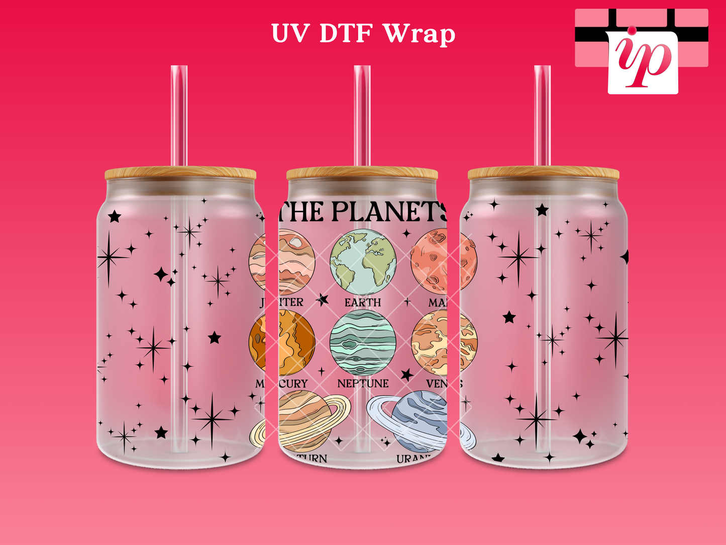 The Planets UV DTF Wrap