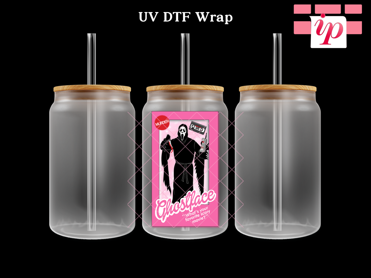 Barbie Box Ghostface UV DTF Decal