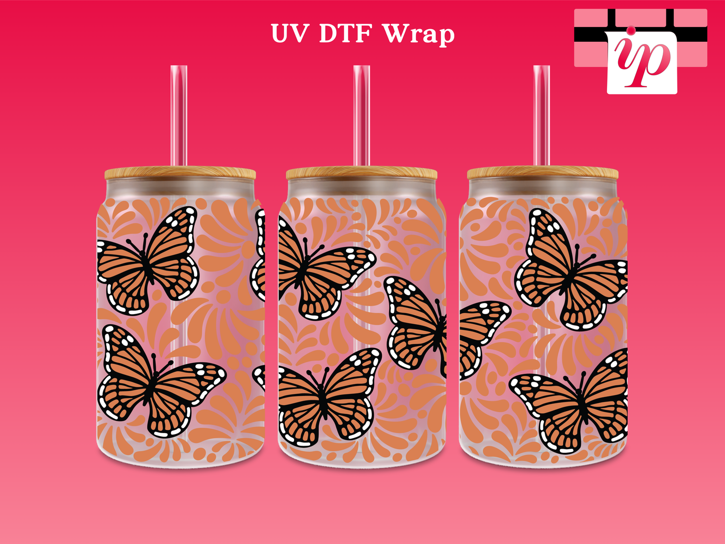 Talavera Mariposa UV DTF Wrap