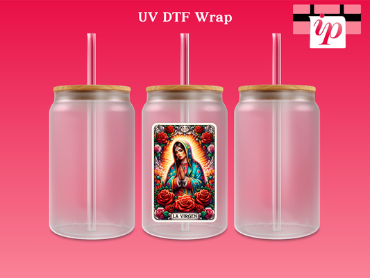 La Virgin Tarot Card UV DTF Decal