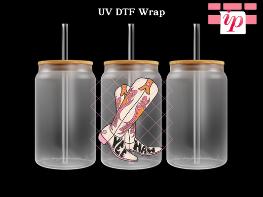 Yee Haw Boots Decals UV DTF Decal