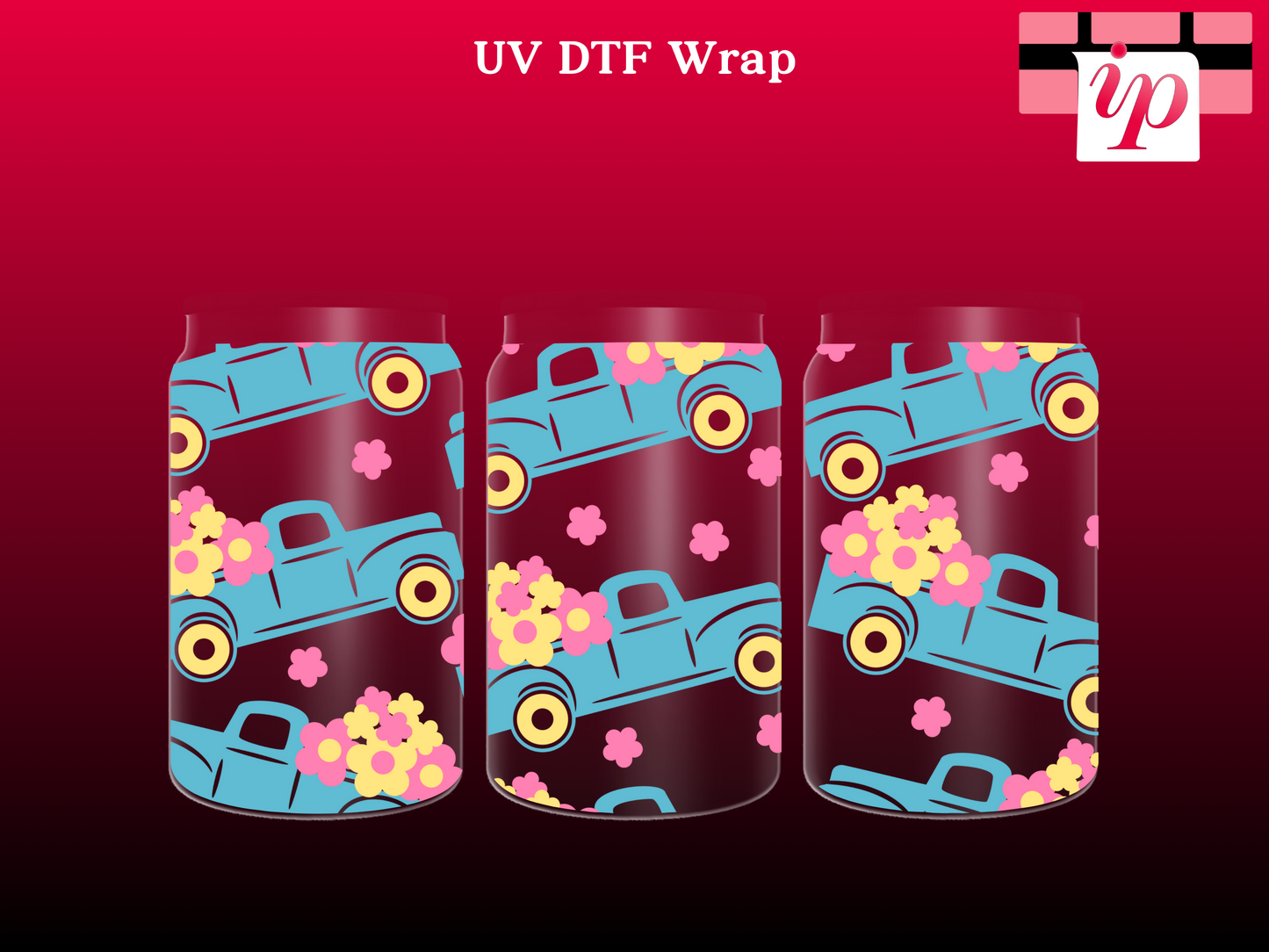 Flower Truck UV DTF Wrap