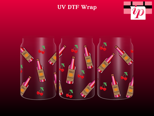 Vodka Cherries UV DTF Wrap