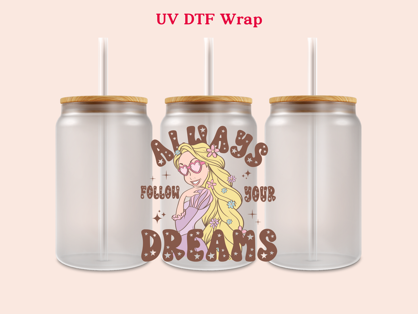 Princess UV DTF Decal