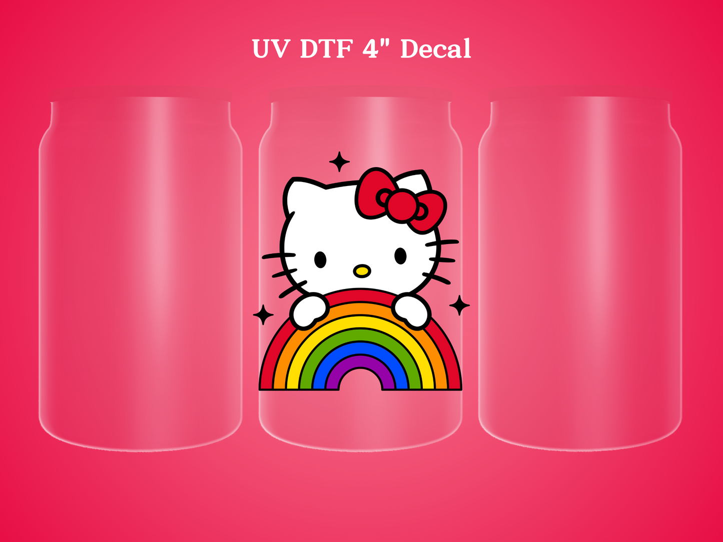 HK Rainbow UV DTF Decal