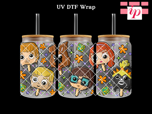 Popsicle Scooby UV DTF Cup Wrap