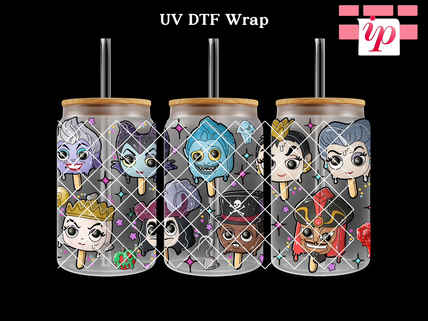 Popsicle Villains UV DTF Cup Wrap