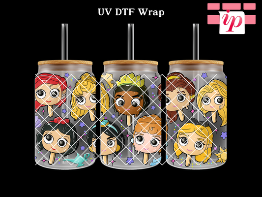 Popsicle Princesses UV DTF Cup Wrap