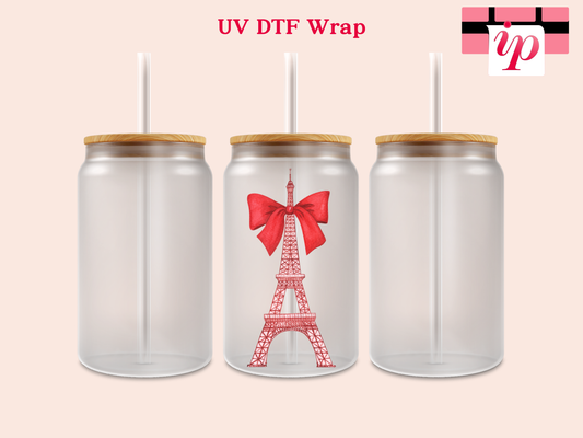 Coquette Eifel Tower UV DTF Decal