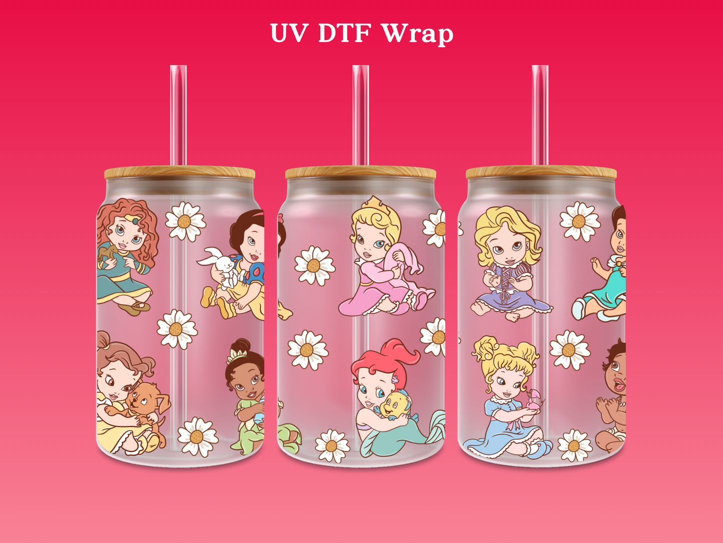 Baby Princesses UV DTF Cup Wrap