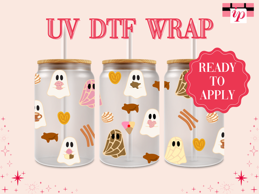 Pan Dulce Ghosts UV DTF Wrap