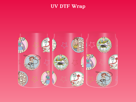 TS Friends Circles UV DTF Wrap