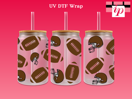 American Footballs & Helmets UV DTF Cup Wrap