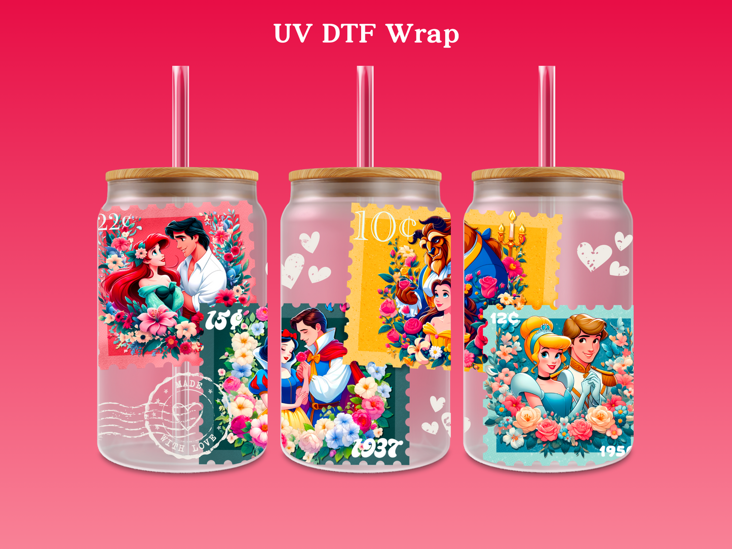 Love Stamps v2 UV DTF Wrap