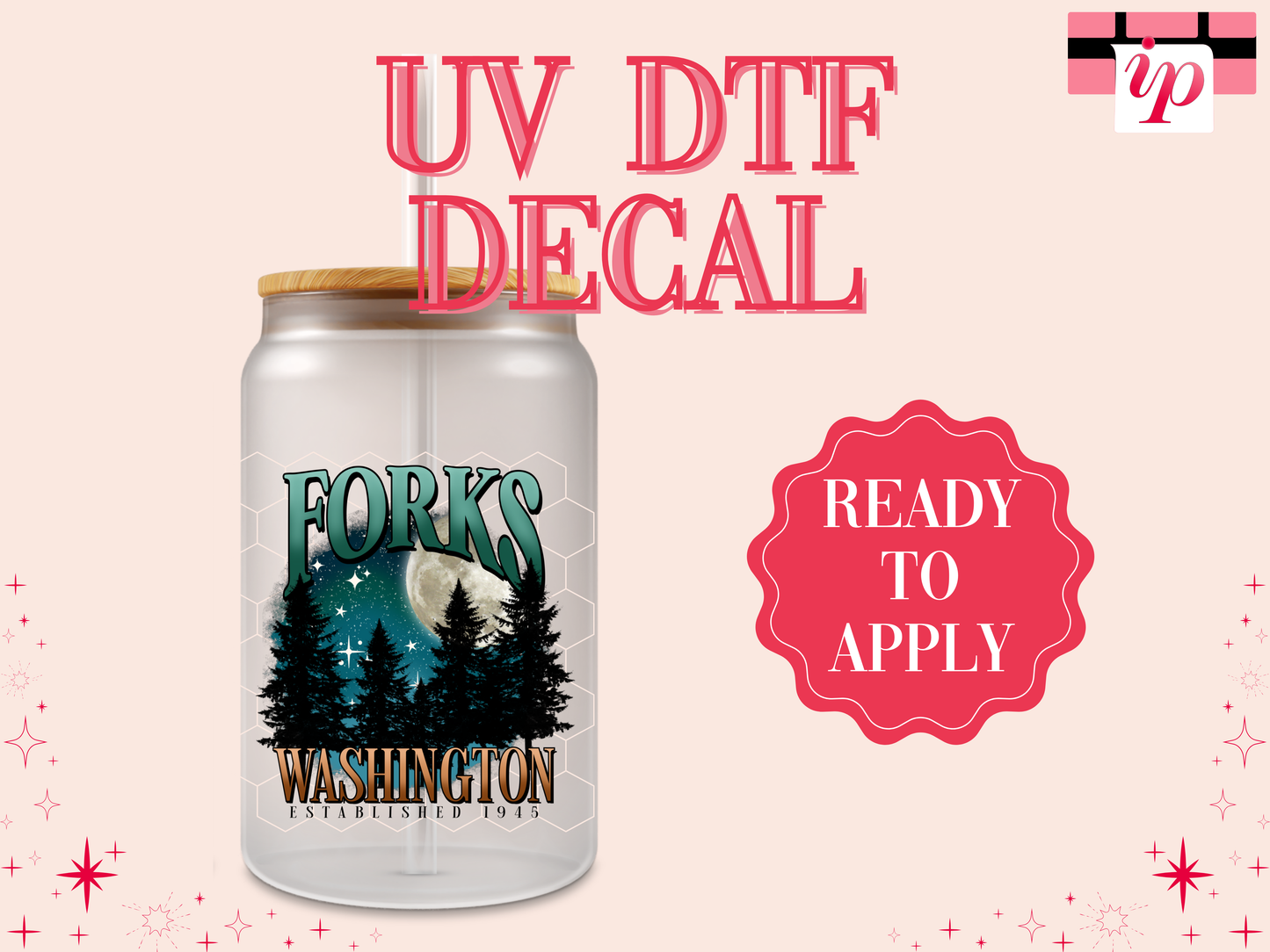 Forks UV DTF Decal